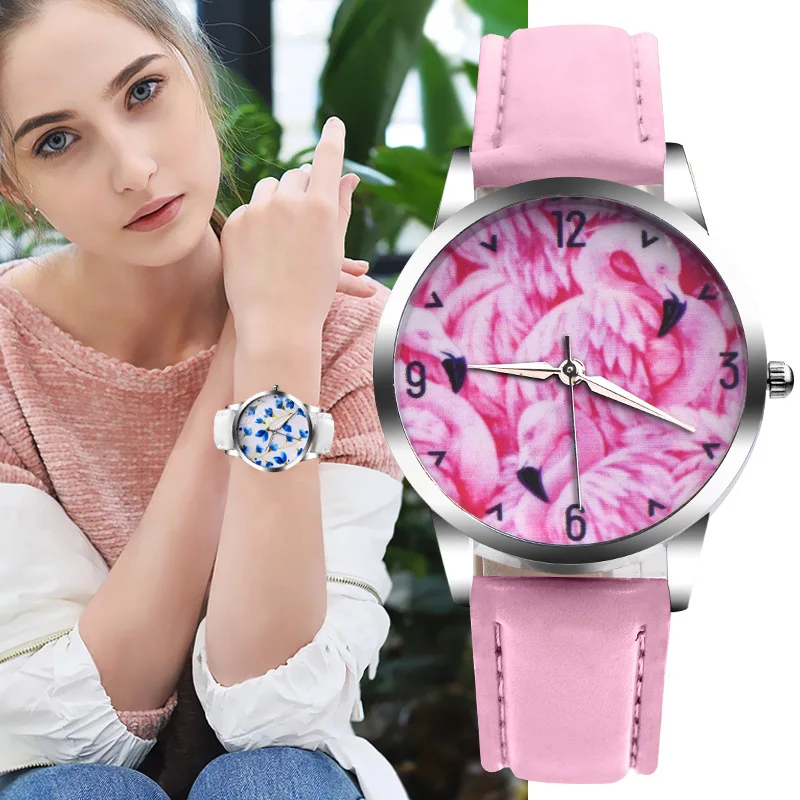 Роскошные Брендовые женские часы 2019 простые Стильные кварцевые с кожаным