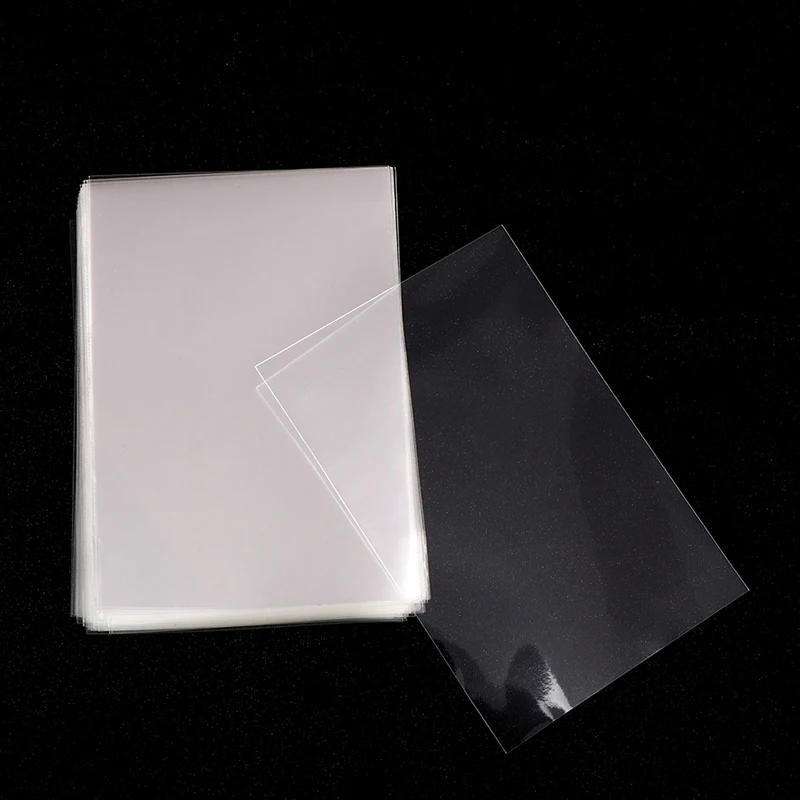 

100Pcs Protector Card Sleeves Protector Cards Kid Toy Gift Transparent Playing Game Display Case Holder Folder