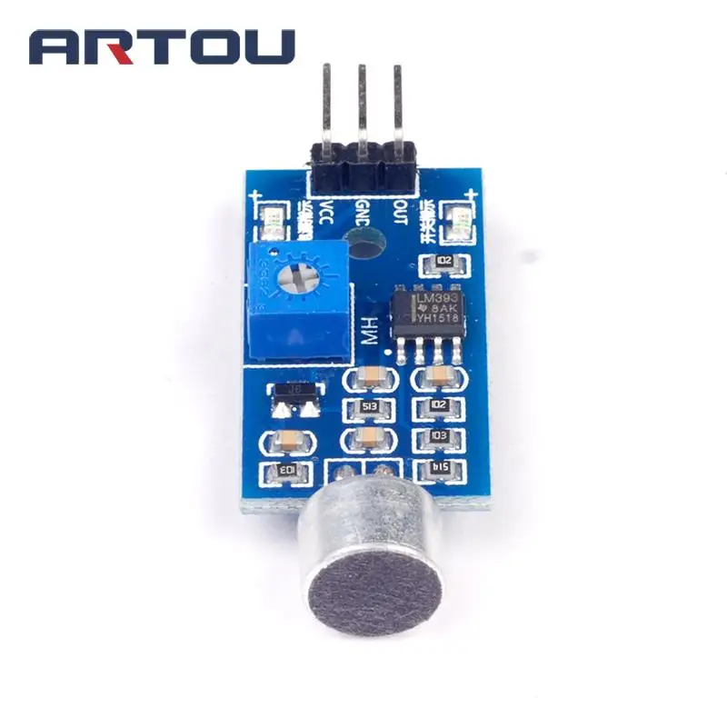 5pcs 3pin Voice Sound Detection Sensor Module Intelligent Smart Robot Helicopter Airplane Boart Car for arduino Diy Kit | Электронные