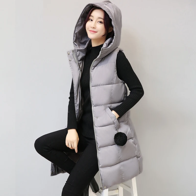 Новинка 2020 хит зимний теплый хлопковый женский жилет с капюшоном размера плюс