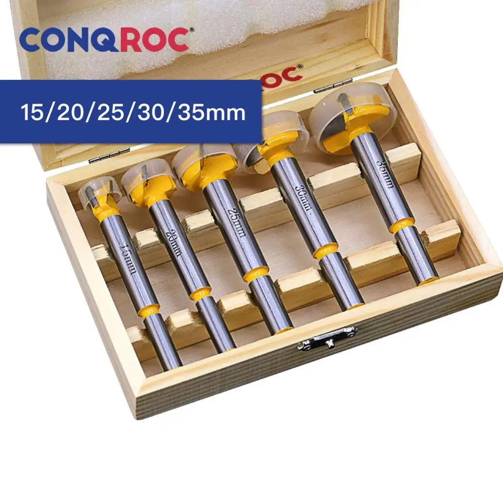 Набор сверл Forstner комплект из 5 наконечников для древесины пилы резцы сплава с