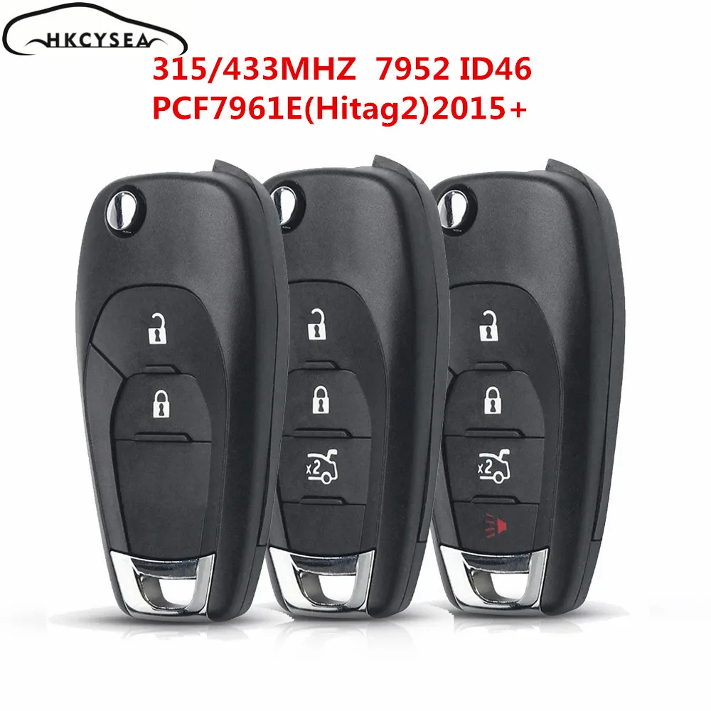 HKCYSEA дистанционного ключа для Chevrolet Aveo Cruze Malibu 7952 ID46 чип 315/433 МГц с GM 2015 + Onix кобальта