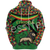 tessffel ethiopia county flag reggae africa native tribe lion retro harajuku tracksuit 3dprint menwomen funny casual hoodies y3