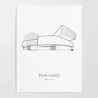 Печатные картины архитектурное настенное ИСКУССТВО Zaha Хадид домашнее украшение модульный Холст плакат простой для фона кровати