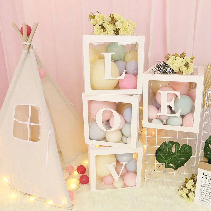 Детский прозрачный упаковочный шар в виде букв алфавита | Дом и сад