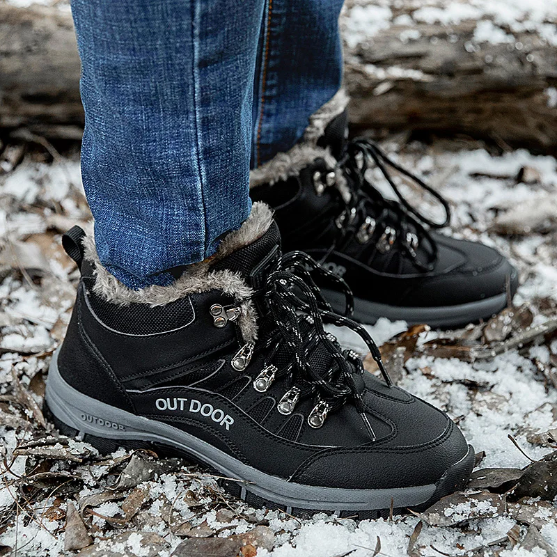 SMS Men Shoes Outdoor Waterproof Hiking Boots Winter Walking Climbing Hiking Shoes Mountain Sport Boots Hunting Mens Sneakers