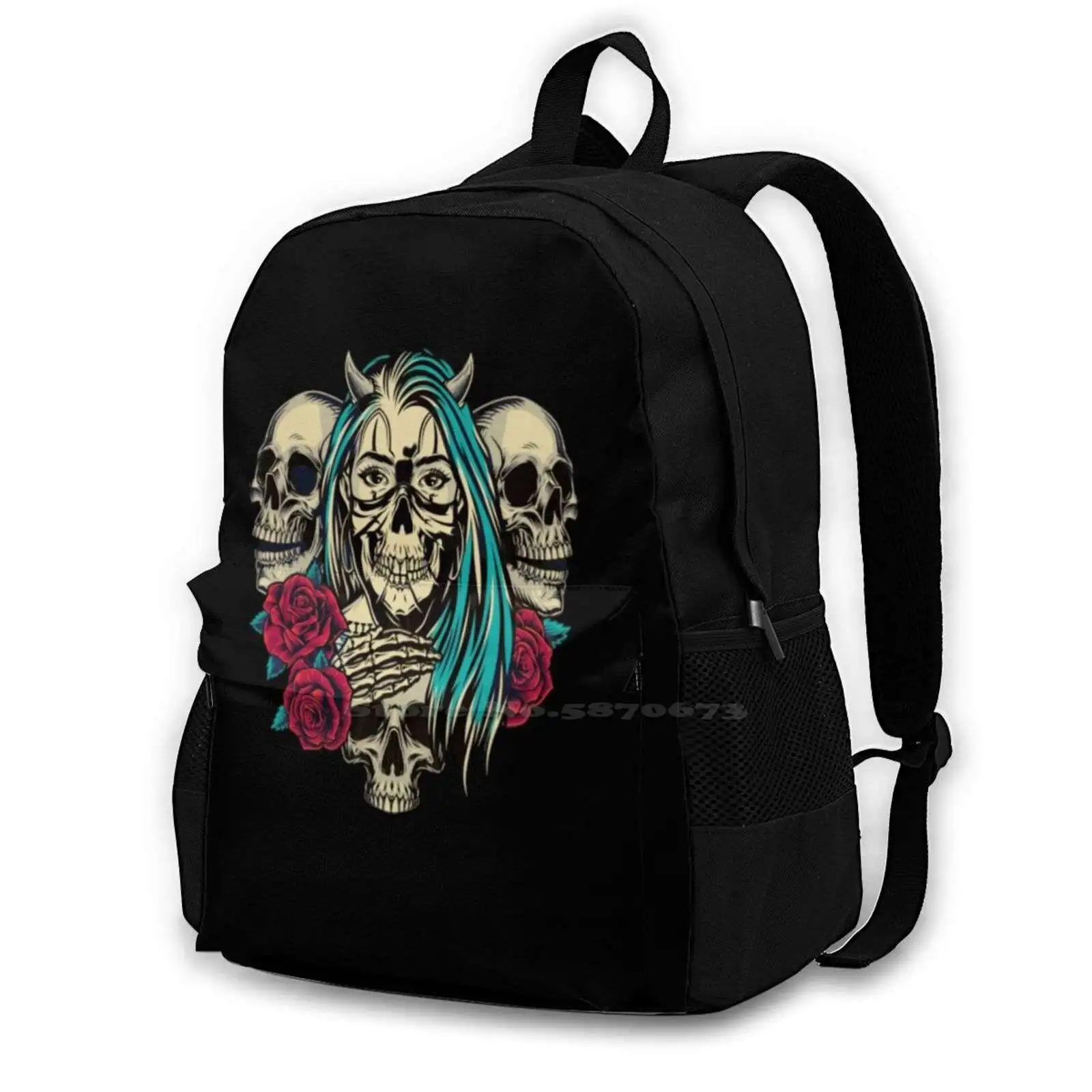 

Skull 3D Print Design Backpack Casual Bag Skull Skulls Tattoo Skullart Skulltattoo Artist Ink Skeleton Handmade Tattoos Darkart