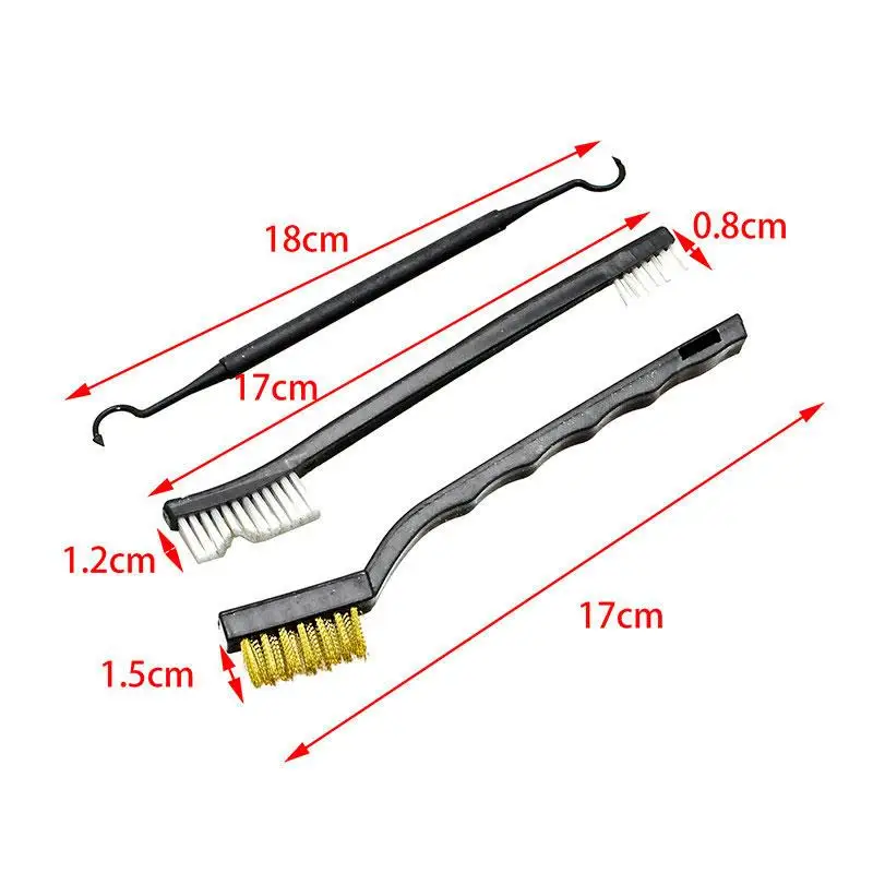 

Gun Cleaning Tool 7pcs/Set Gun Cleaning Kit 3pcs Double-head Brush 4pcs Nylon Pick Set Airsoft Rifle Pistol Hunting Accessories