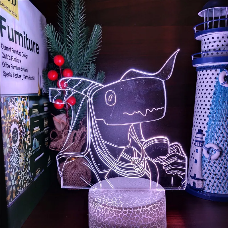 

The Ancient Magus Bride Elias Ainsworth Anime Led Night Light Lamp Acrylic Table Lamp 3D Lights Baby Kids Bedside Manga Gift