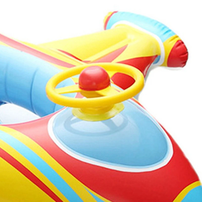 

Children's Thickened Inflatable Ring Enhanced Aircraft Seat Ring Swimming Ring Floating Drainage Upper Lifebuoy