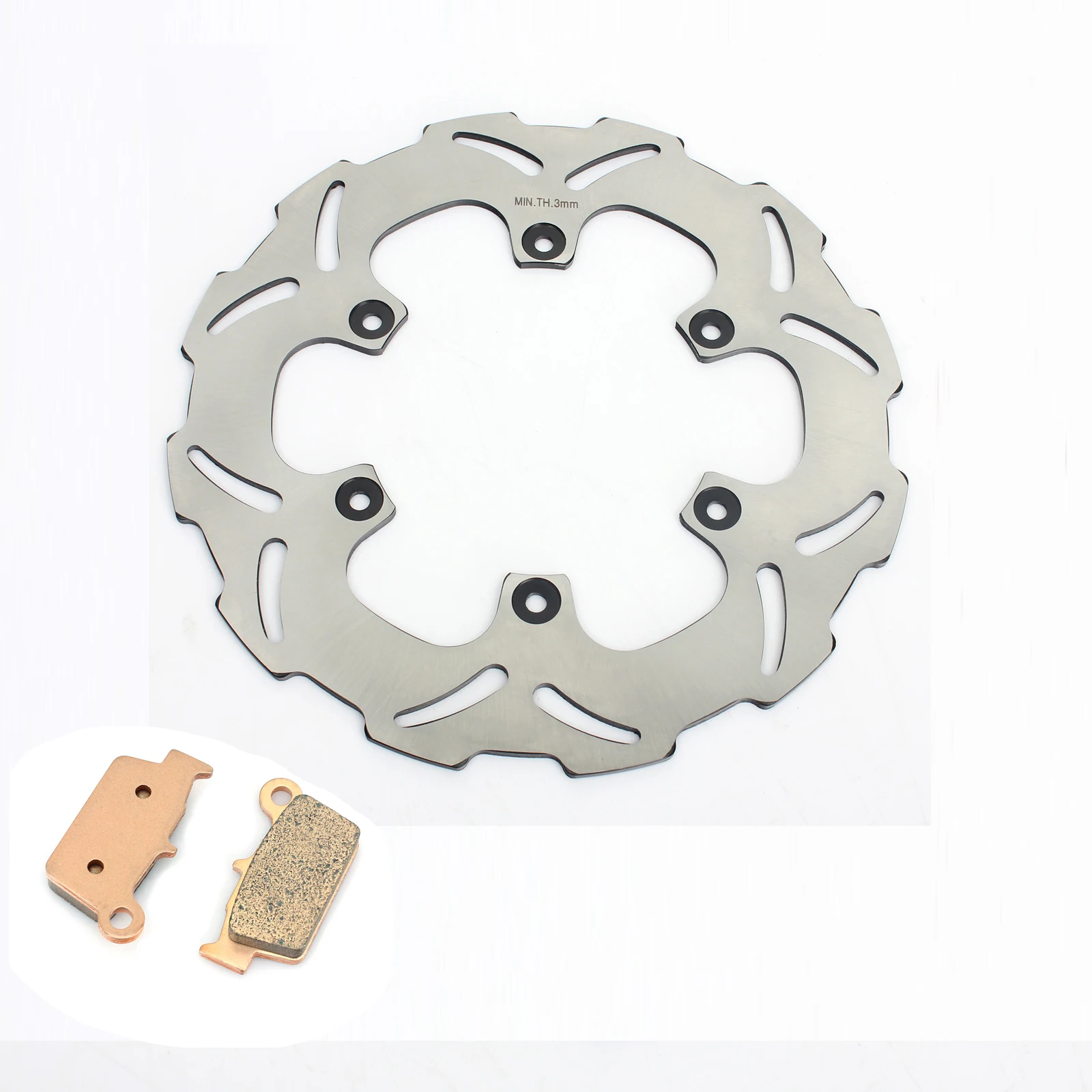 

BIKINGBOY Rear Brake Disc Disk Rotor Pads YZ 125 250 03-15 WR250F WR450F 03 04 05 06 07 08 09 10 YZ250F YZ450F 03-16 11 12 13 14