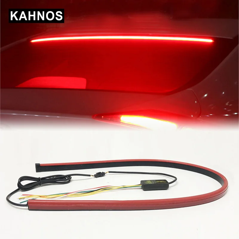 

Red High Brake Light Safety Warning Signal Light Auto Stop Signal Brakes Car Exterior Accessories