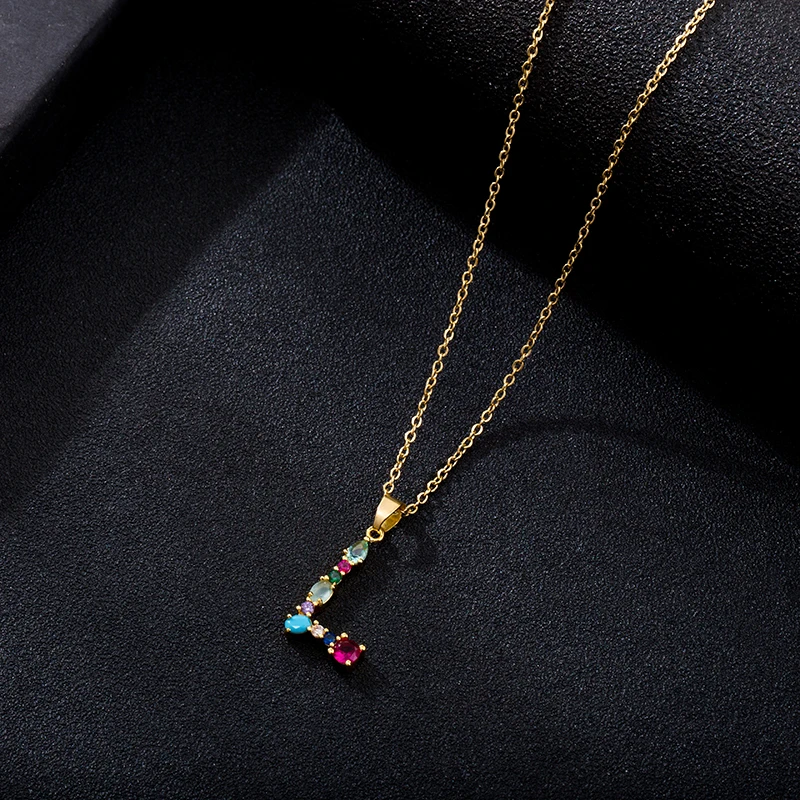 Цепочка с подвеской из нержавеющей стали 26 буквами | Украшения и аксессуары