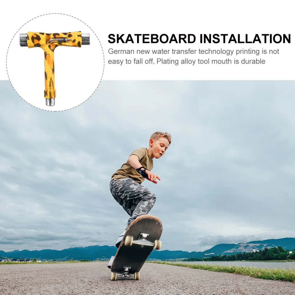

Skateboard T Tool with T-Type Allen Key and L-Type Phillips Head Wrench