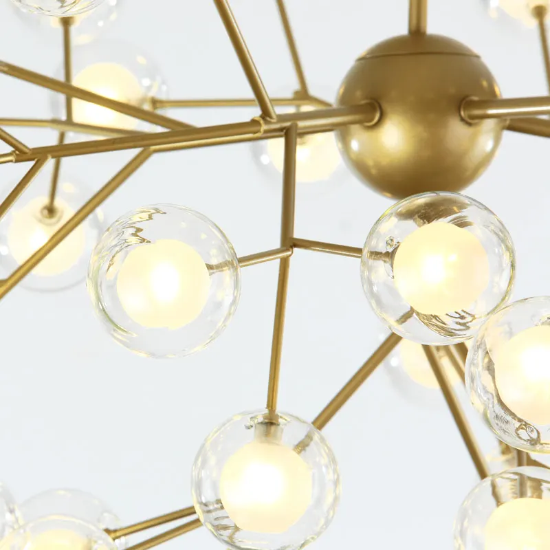 Скандинавские современные светодиодные стеклянные подвесные светильники для