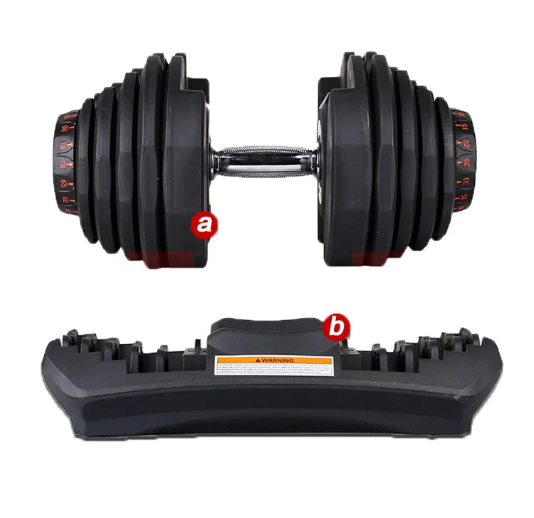 

Smart Gym Equipment Free Weights Lifting Fitness Ajust Dumbells Sets Adjustable Dumbbell 90lbs