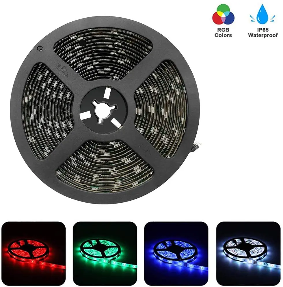 Светодиодная лента SMD5050 RGB черная высокого качества для самостоятельной сборки