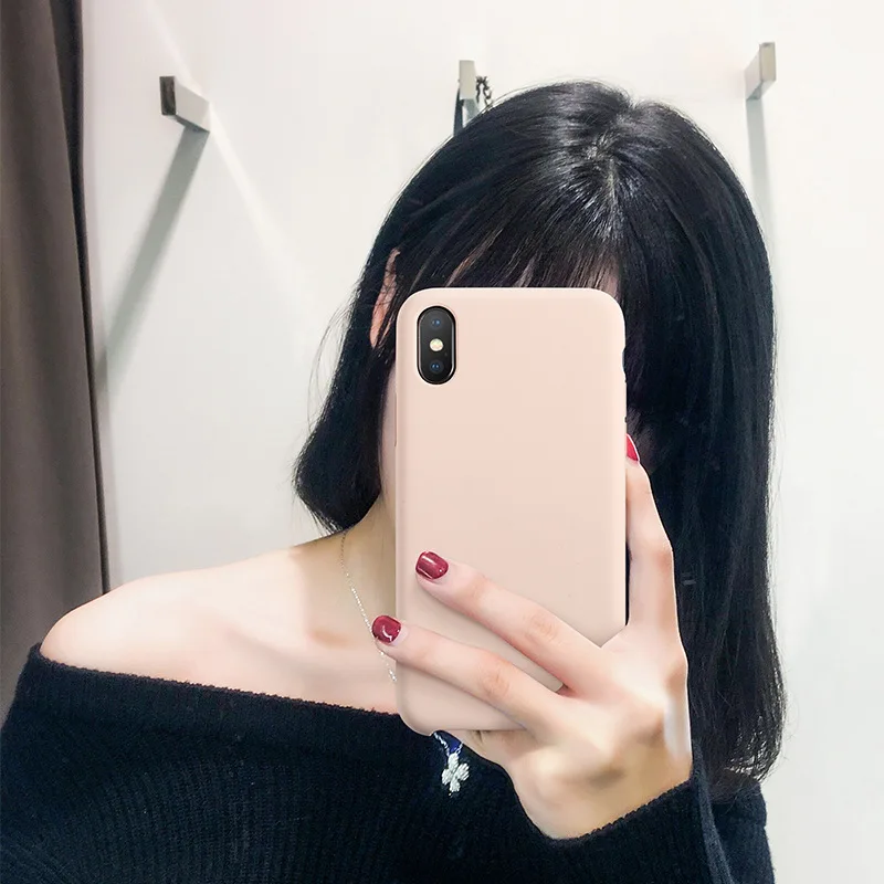 

Luxury Silicone Case For iphone 7 8 6S 6 Plus 11 Pro X XS MAX XR Case on Apple iphone 7 8 plus X 10 Cover case Official Original