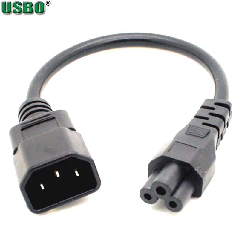 Черный 20 см медный 10 А 250 в стандартный IEC320 C14 штекер C5 женский UPS PDU APC ноутбук преобразования питания провода