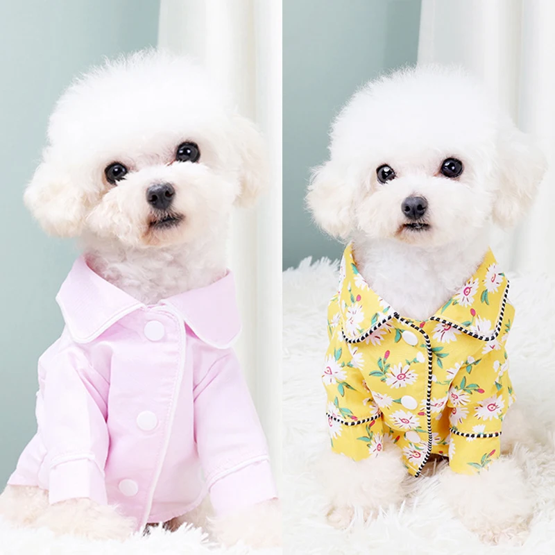 

Dog Shirts Breathable Dog Pajamas Pet Pajamas Printed Pajamas Pet Supplies Skin-friendly Comfortable Korean Style Dog Pajamas