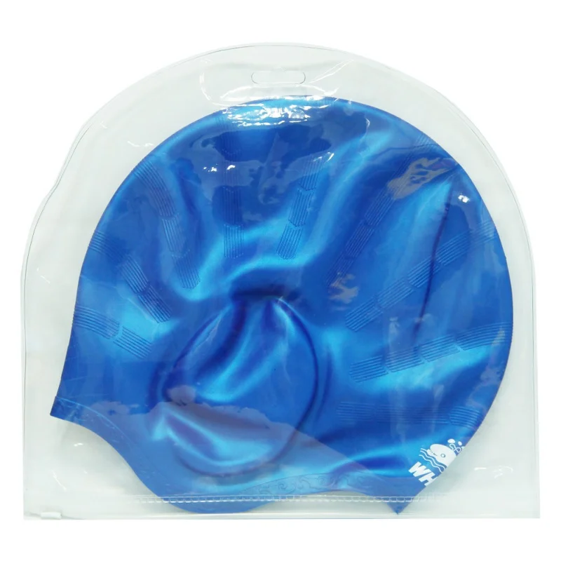 

Silicone Waterproof Swimming Caps Protect Ears Long Hair Sports Swim Pool Hat Swimming Cap Free size for Men & Women Adults