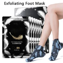 Volcanic Mud Peeling Exfoliating Foot Mask Socks Foot Patch Magic Dead Skin Remover Pedicure Anti-Aging Moisturizing Feet Care