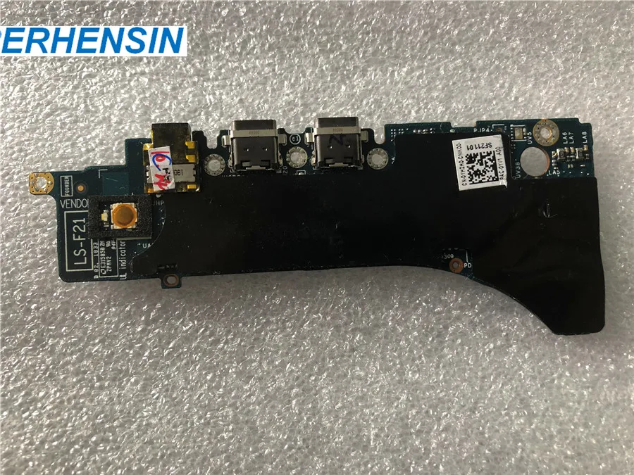 

original For DELL XPS 15 9575 Power Botton USB type-C Charging Port Audio Board YH2H0 0YH2H0 LS-F211P