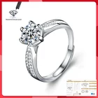 Кольцо с муассанитом, модный дизайн из серебра 925 пробы, яркий огонь карат Цвет, бриллиант, высокая твердость