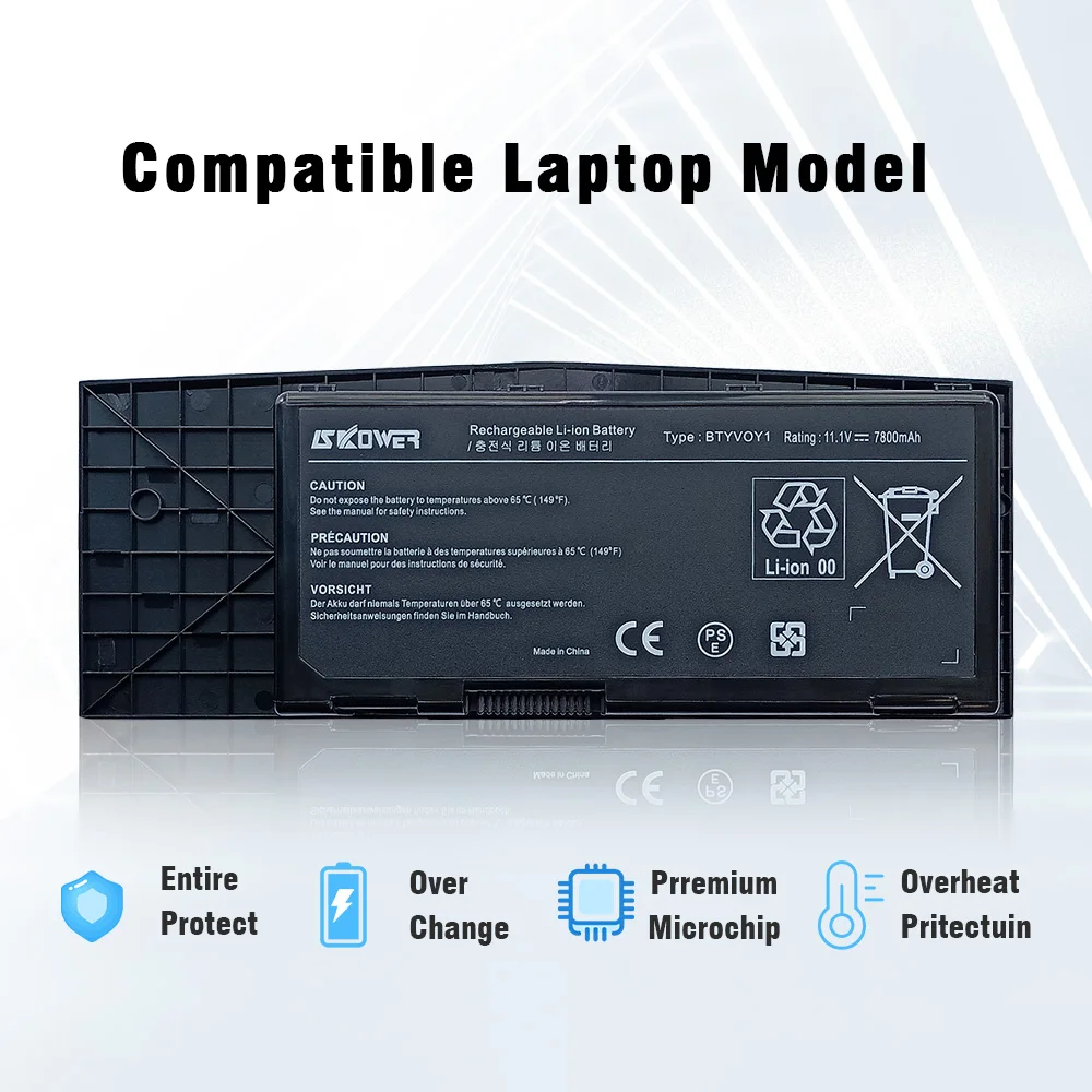 SKOWER Аккумулятор для ноутбука DELL Alienware M17X R3 R4 Замена BTYVOY1 C0C5M 7XC9N 5WP5W