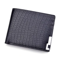 hot selling new mens short wallet iron edge korean youth mens horizontal wallet trend card pack purse