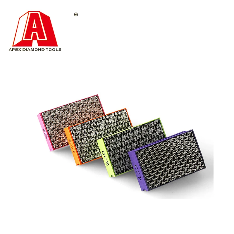 

4pcs/set 90*55mm Electroplated Diamond Hand Polishing Pad Stone Wiper Glass Grinding Ceramic Abrasive Tool