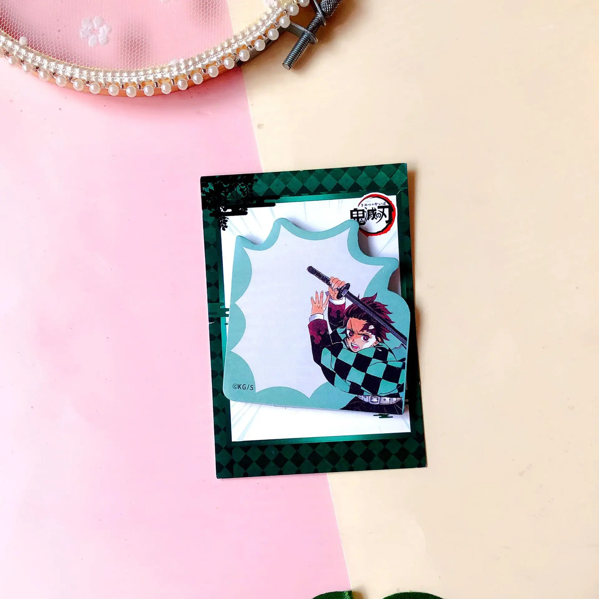 Anime Demon Slayer Cosplay Sticky Note Kimetsu No Yaiba Tanjirou Kamado Paper Desktop Decoration Collection Gift for Students