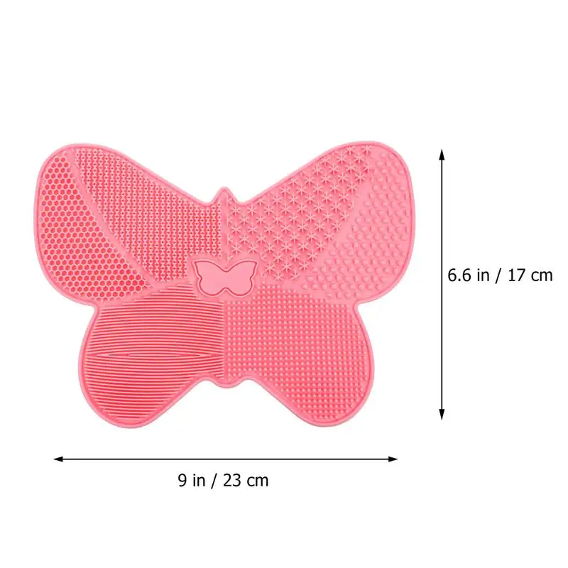 

1pc Beauty Brush Cleaning Pad Makeup Brush Cleaning Tool Butterflies Shape Mat