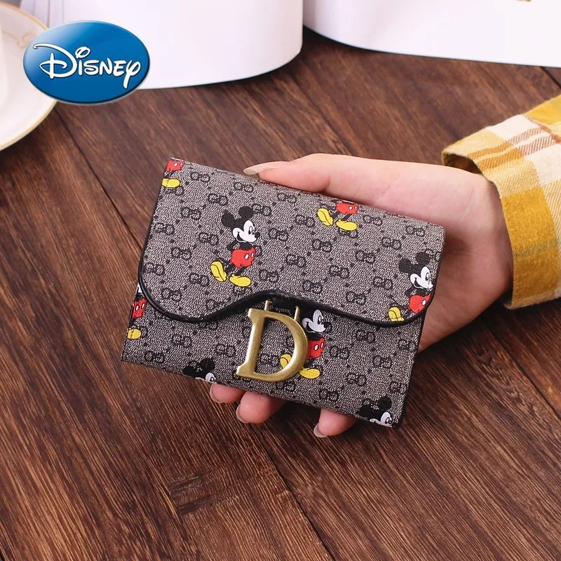 

Disney Mickey Mouse Ladies Small Wallet Short Coin Purse Card Case Wallets for Women Purses