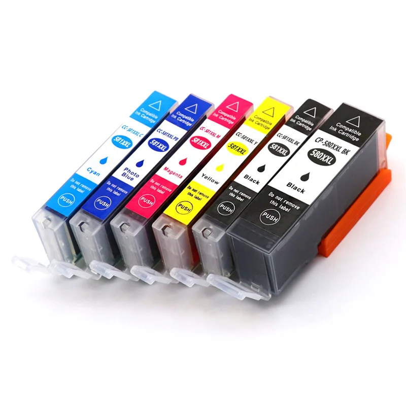 6pcs PGI580 CLI581 Ink Cartridge For Canon PIXMA TS8150 TS8151 TS8152 TS8250 TS8251 TS8252 TS8350 TS9150 TS9155 printer | Компьютеры и