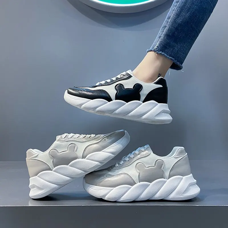 

Sports Shoes Casual Women's Shoes Spring Breathable and Comfortable Running Shoes Wear-resistant and Non-slip Platform Shoes