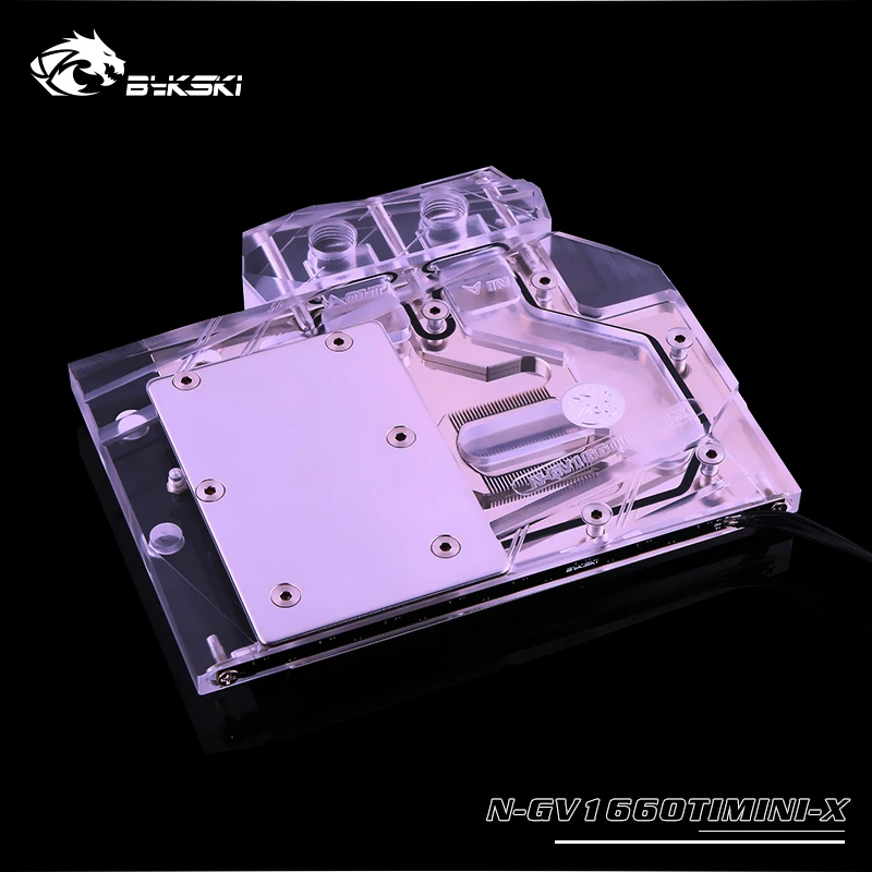 Bykski N GV1660TIMINI X GPU водный блок для Gigabyte1660Ti MINI ITX OC 6G Полное покрытие графическая