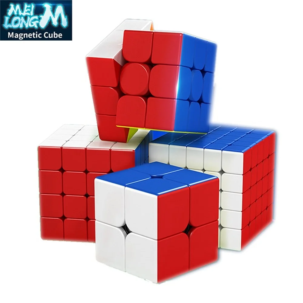 Магнитный кубик Moyu Meilong 3M 2x2 3x3 4x4 5x 5 скоростная версия Нео Волшебные кубики пазл moyu