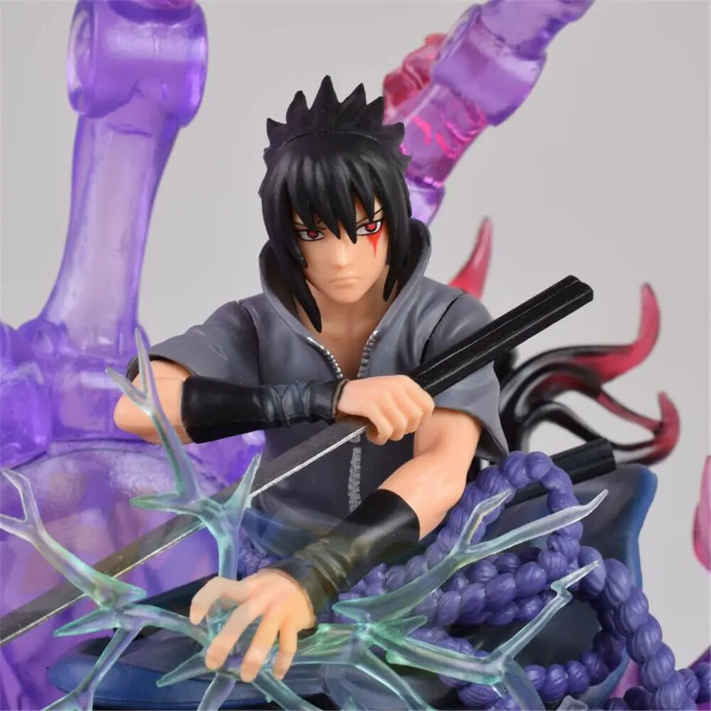 Anime Naruto Uchiha Sasuke Painted Statue Model Figure Collection In Box GK | Игрушки и хобби