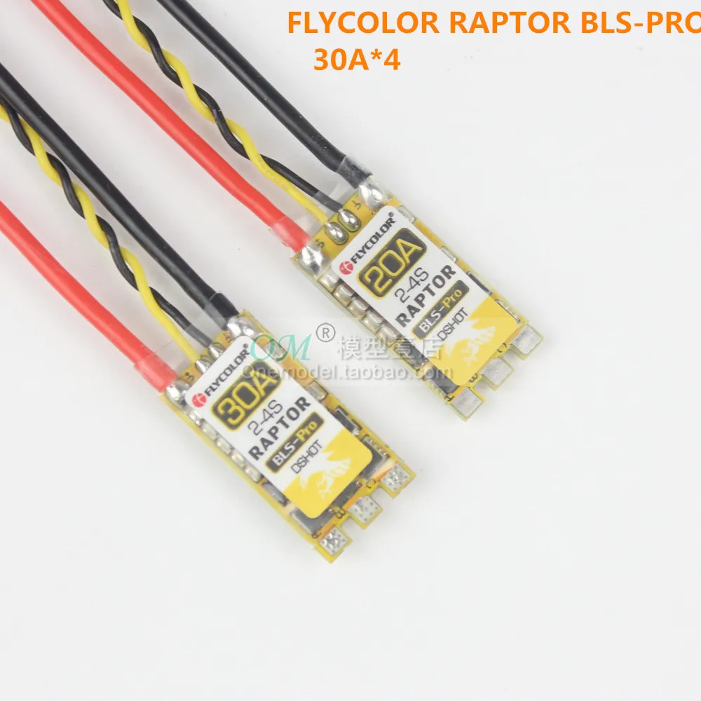 Контроллер скорости Flycolor Raptor BLS Pro 30A 4 шт./лот ESC Blheli s Dshot для РУ гоночного