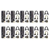 10pcs riser card 1x to 16x extender 009s plus riser adapter for gpu miner mining pcie pci pci e graphics extension cable
