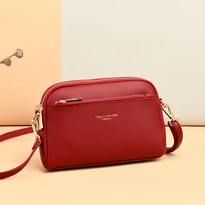 

Fashion Women Messenger Bag Soft Leather Designers Luxury Handbags Women Shoulder Bags Female Crossbody Mother Bags