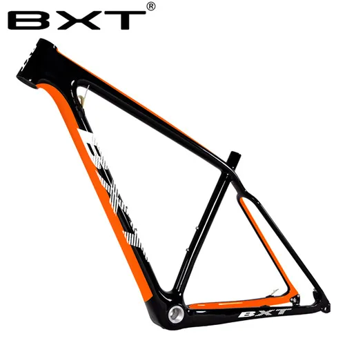 Коричневый Полная рама карбоновая для горного велосипеда 29er китайская MTB велосипедная рама BSA T800 карбоновая рама 29er карбоновая рама для велосипеда запчасти - Цвет: Коричневый