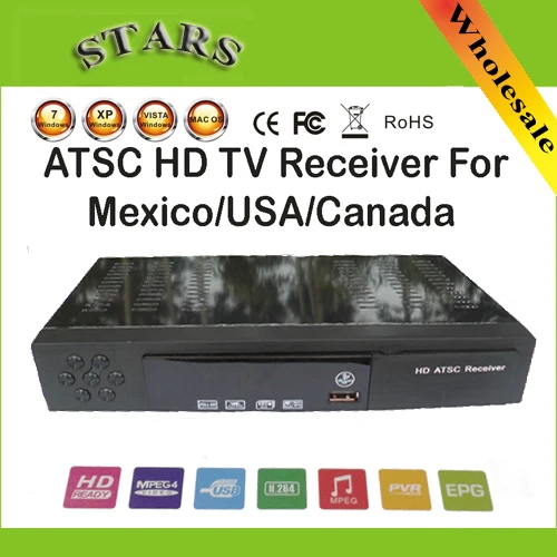 Новый HD PVR Digital MPG4 H.264 ATSC ТВ тюнер 1080P китайский приемник для USB/HD Мексики/США/Канады