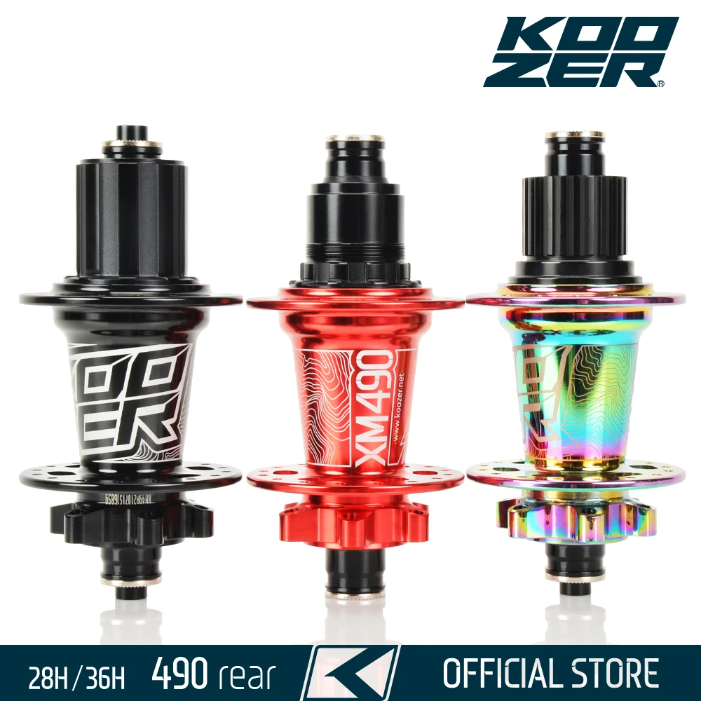 Koozer XM490 задняя 28H 36 отверстий втулка горного велосипеда 5x135 QR 10x135 TA 12x142 THRU HG XD MS 8S 9S