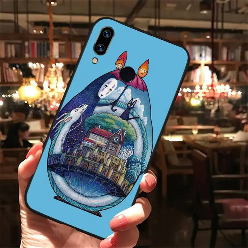 

Cute Cartoon Happy Totoro Phone Case For Xiaomi Redmi 7 9t a3 9se k20 mi8 max3 lite 9 note 8 9s 10 pro