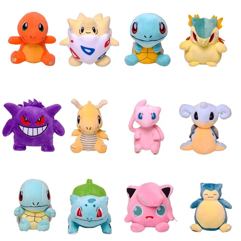 

Top Selling Hot Styles Pokemon Plush Toy Doll Charmander Squirtle Bulbasaur Pikachu Stuffed Toys Cartoon Kawaii Christmas Gift