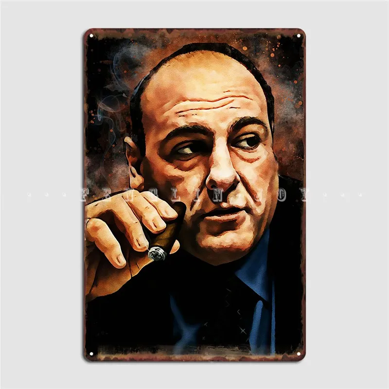 Металлический знак James Gandolfini настенный плакат паб Забавный кинотеатр оловянный |