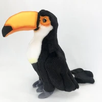 funny zoo 45cm simulation lifelike toucan plush toys soft toco bird stuffed animals doll birthday christmas gifts for kids