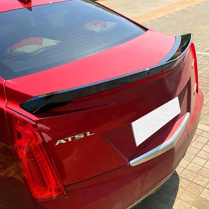 

CEYUSOT FOR V Style Spoiler Wing NEW OLD Cadillac ATS Sedan 2013-19 ABS Material Car Trunk Rear LIP Tail Decorative Accessories
